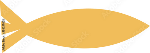 abstract organic fish shape