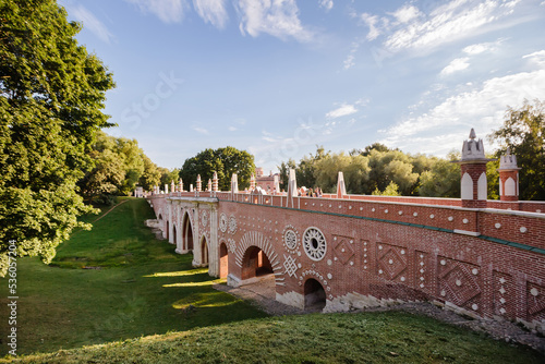 The Big Bridge over the ravine. Tsaritsyno, Moscow
