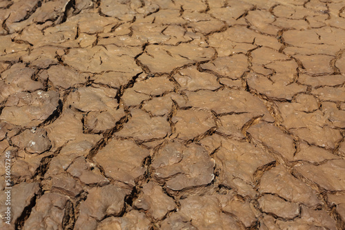 Cracked earth. Dry soil and drought