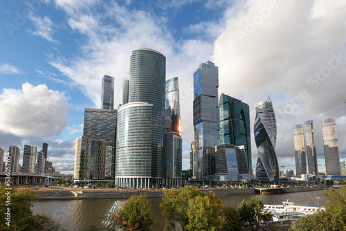 Moscow city in sunny day