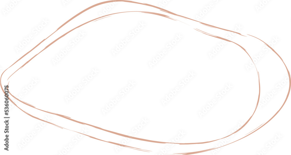 Hand drawn brush frame Hand drawn brush frame