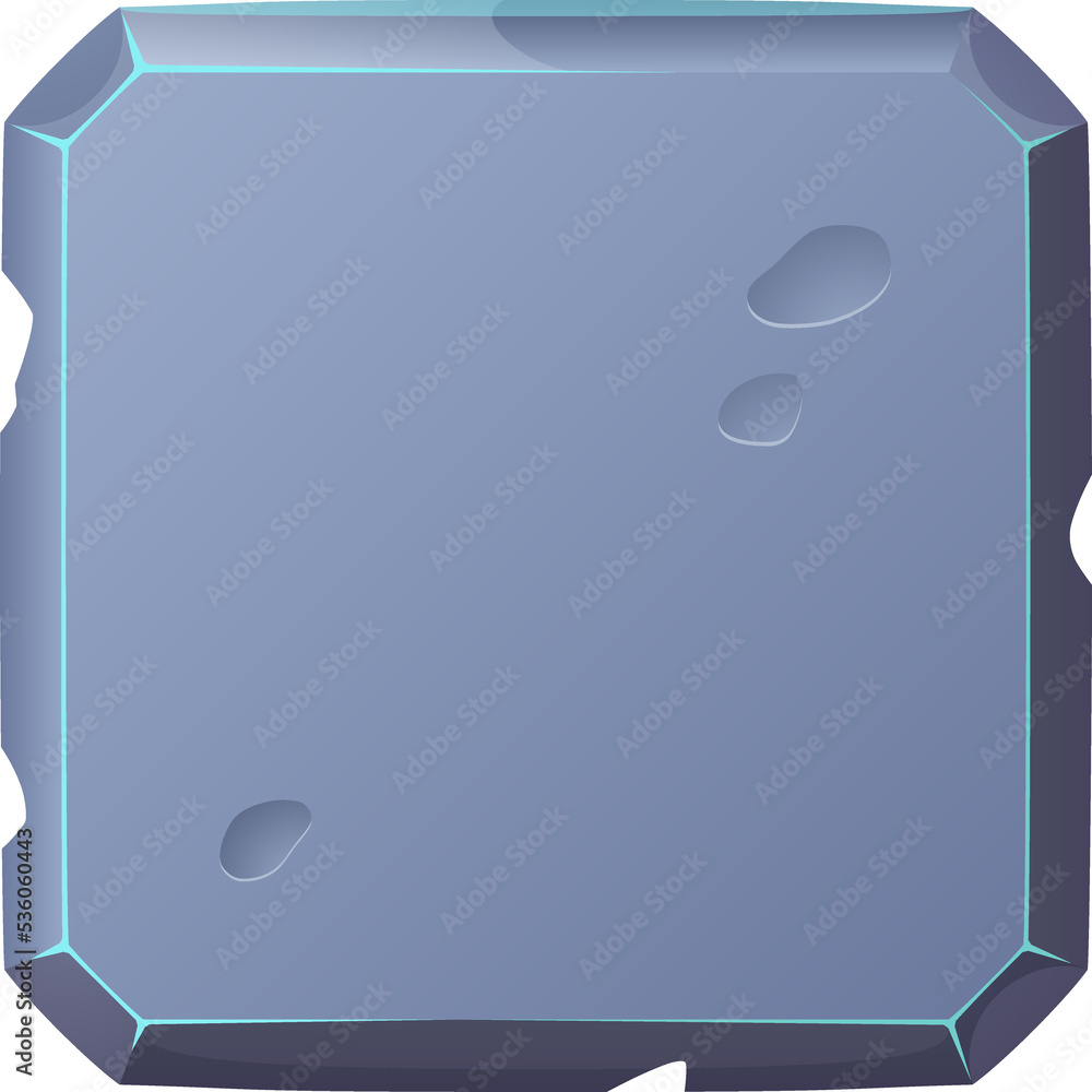 Cartoon square button Cartoon square button