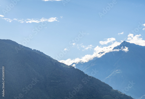 mountains in south tyrol in city Meran, Italy