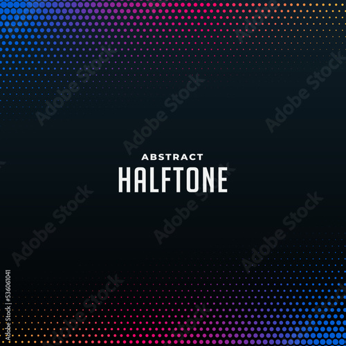 colorful halftone style modern template design