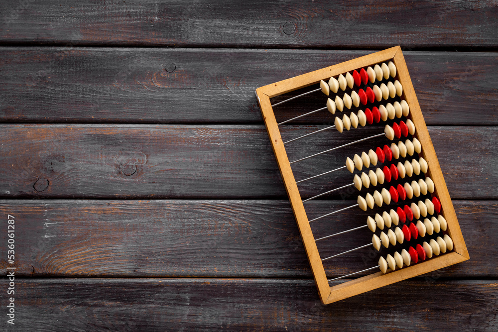 Vinage accounting abacus. Saving money concept Vinage accounting abacus. Saving money concept