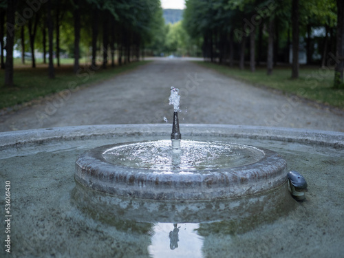 Spring fountain in city Bad Pyrmont, Germany
