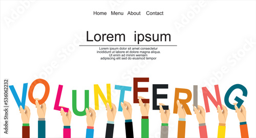 Diverse Hands Holding The Volunteer