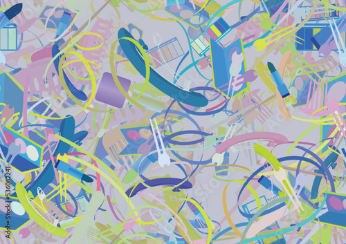 Background pattern abstract seamless design texture. Theme is about powder, raker, repeat, slip, wavy, ointment