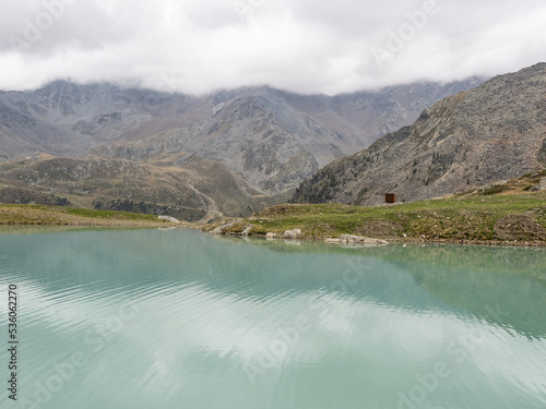 mountains in Kurzras in South Tyrol photo