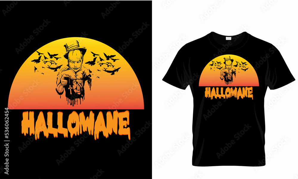 Halloween T-Shirt Design Templete