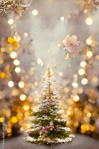 クリスマスツリーの背景