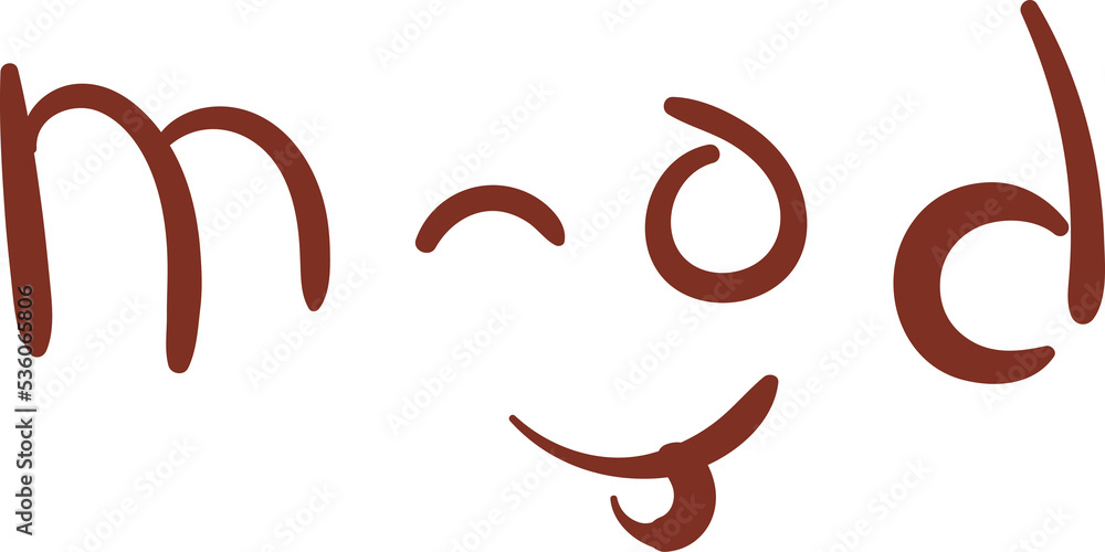 naughty nosy or teasing emotion in mood text doodle typography naughty nosy or teasing emotion in mood text doodle typography