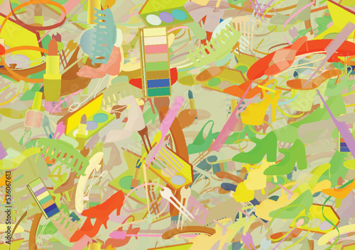 Background pattern abstract seamless design texture. Theme is about fashion, flip-flops, woven, slide sandals