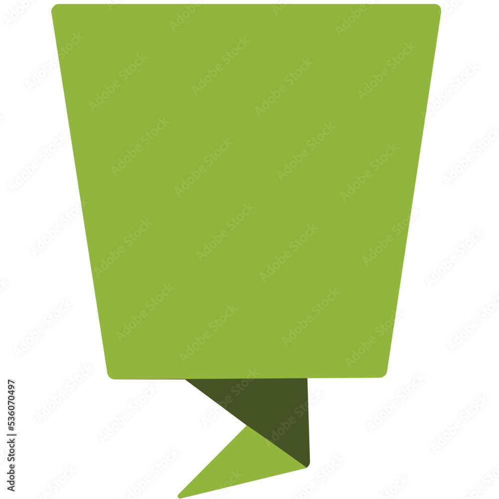 Green Ribbon Banner Shapes Green Ribbon Banner Shapes