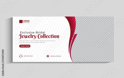 Jewelry Facebook Cover Template Design
