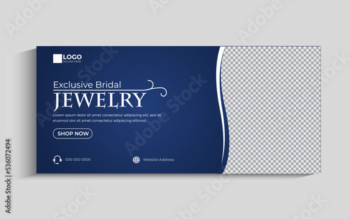 Jewelry Facebook Cover Template Design