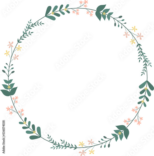 Floral Wreath Frame