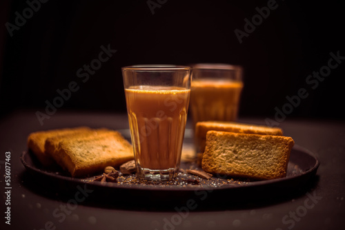 Tea | Indian Traditional Tea with Glass photo