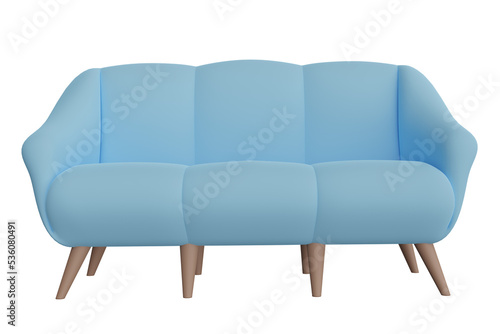blue sofa