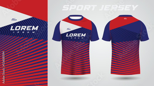 red blue shirt sport jersey design