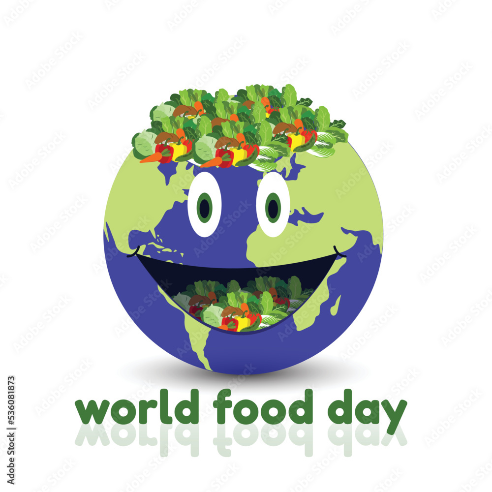 Fototapeta premium world food day vector illustration design