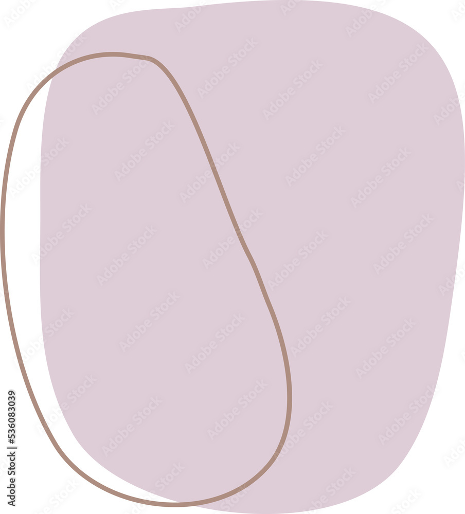 Organic Line Boho Shape Vector Illustration Organic Line Boho Shape Vector Illustration