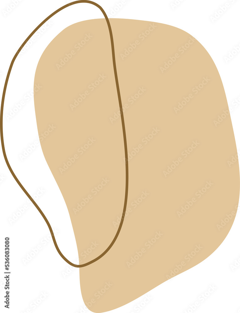 Organic Line Boho Shape Vector Illustration Organic Line Boho Shape Vector Illustration