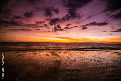 Sunset at Khao Lak beach  Thailand