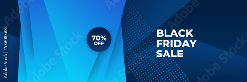 Black Friday sale design template with blueish theme. Design template for Black Friday sale banner. Blue black Friday discount with with place for text and price tag. Vector illustration.