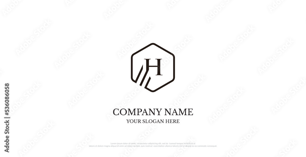 Initial H Logo Design Vector 