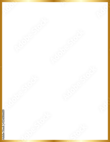 Gold Border Frame Vector