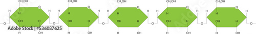 Amylose - plant polysaccharide. Component of starch. 