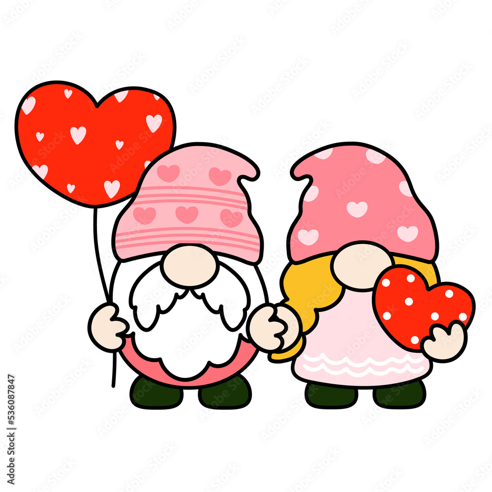 Gnomes Valentine Filled Clipart Gnomes Valentine Filled Clipart