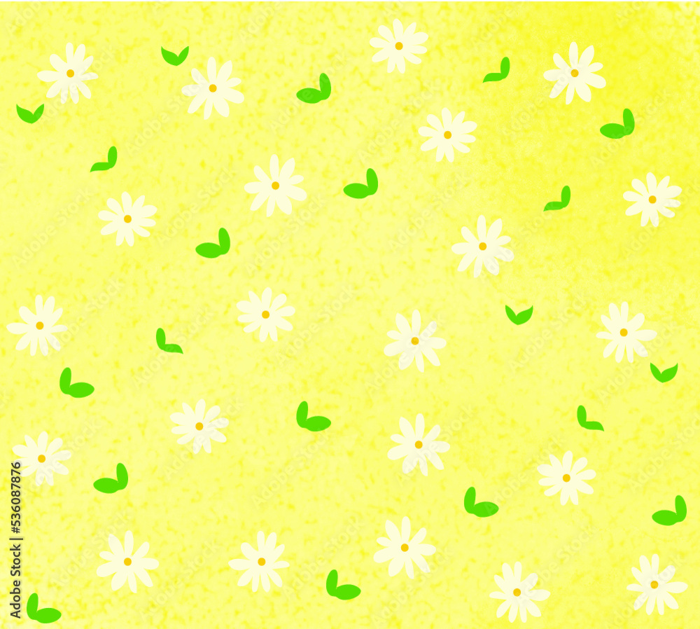 Flower and leaf  seamless background