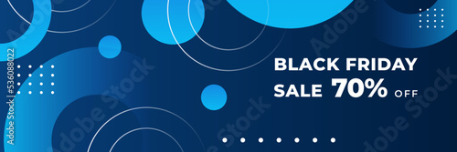 Black Friday sale design template with blueish theme. Design template for Black Friday sale banner. Blue black Friday discount with with place for text and price tag. Vector illustration.