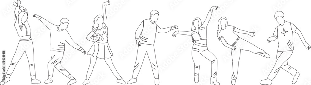 dancing people sketch ,outline icon isolated vector dancing people sketch ,outline icon isolated vector