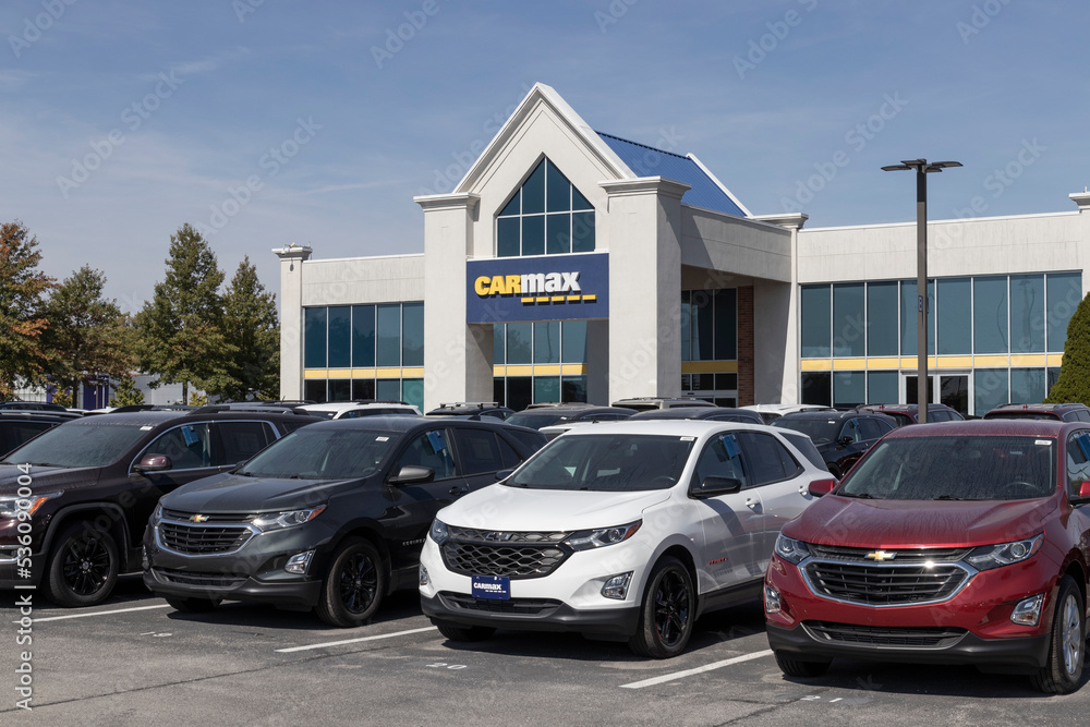 CarMax dealership Chevrolet SUV display. CarMax is the largest used and