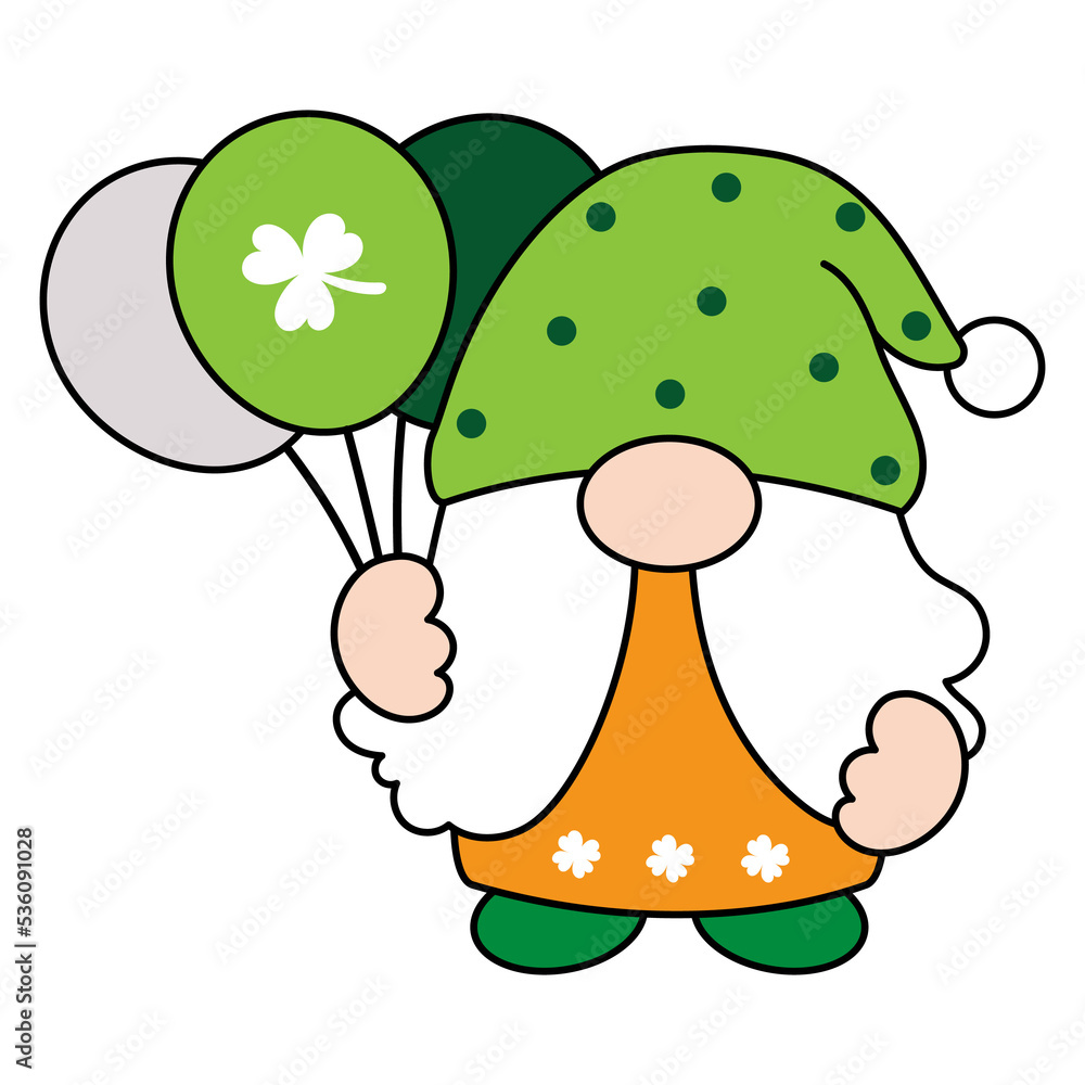 St. Patrick's Day Gnomes Filled Clipart St. Patrick's Day Gnomes Filled Clipart