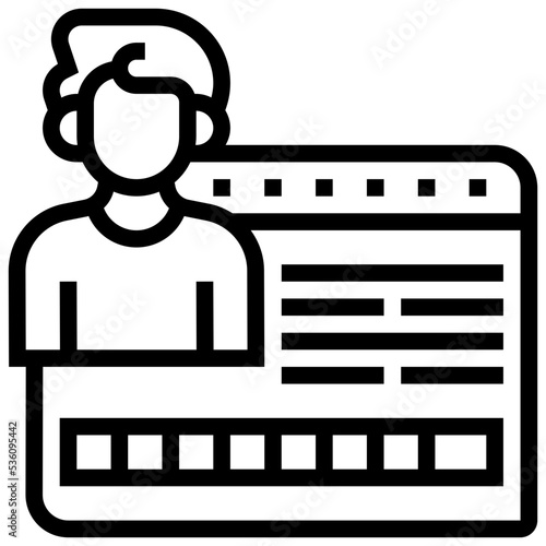 Identification icon