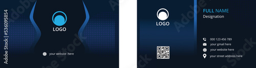 Elegant minimal professional business card design.