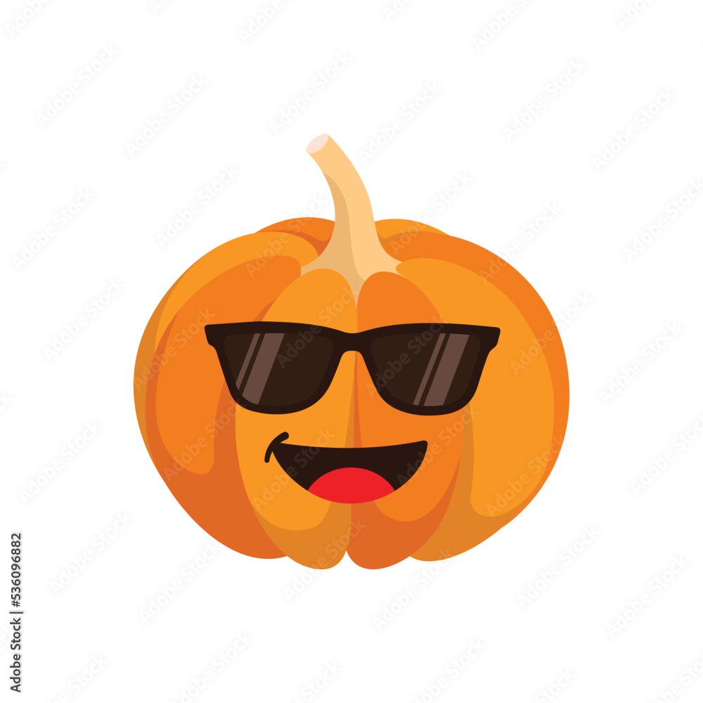 Pumpkin cute character. Pumpkin minimalist style isolated on a white background. The illustration is Suitable for menu books, t-shirts, stickers, etc. Pumpkin cute character. Pumpkin minimalist style isolated on a white background. The illustration is Suitable for menu books, t-shirts, stickers, etc.