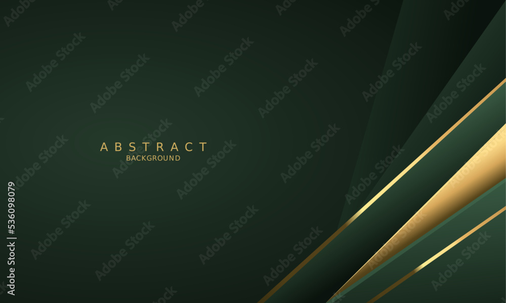 dark green luxury premium background and gold line. dark green luxury premium background and gold line.