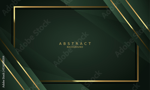 dark green luxury premium background and gold line.
