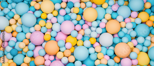 Colorful balls background photo