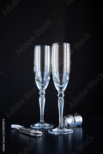 Two Champagne Glasses