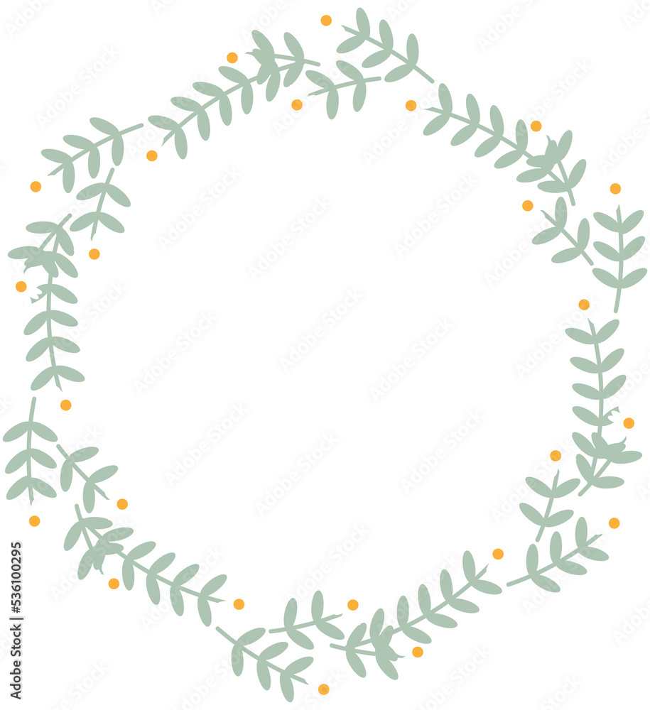 cute flat style white daisy flower wreath frame cute flat style white daisy flower wreath frame