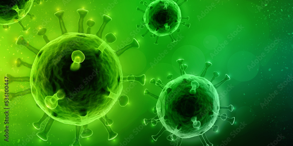 3d render Corona virus microscopic view 3d render Corona virus microscopic view