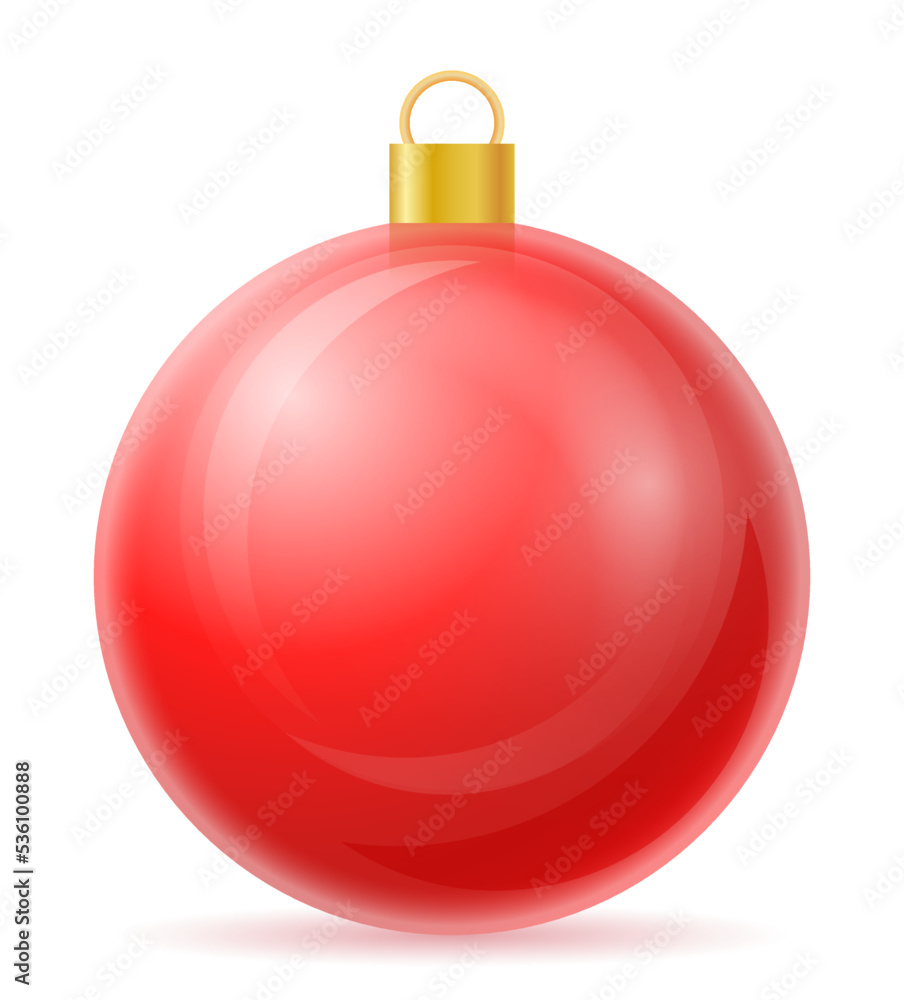 christmas and new year decorative glass ball vector illustration christmas and new year decorative glass ball vector illustration