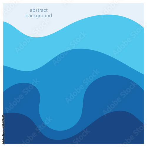 Abstract beach wave background design with blue vector combination, concept design for book cover, wallpaper, swimming pool, marine, lake