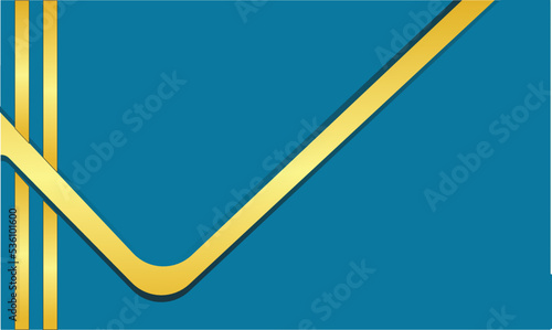 abstract blue wavy background with gold line wave, can be used for banner sale, wallpaper, for, brochure, landing pag